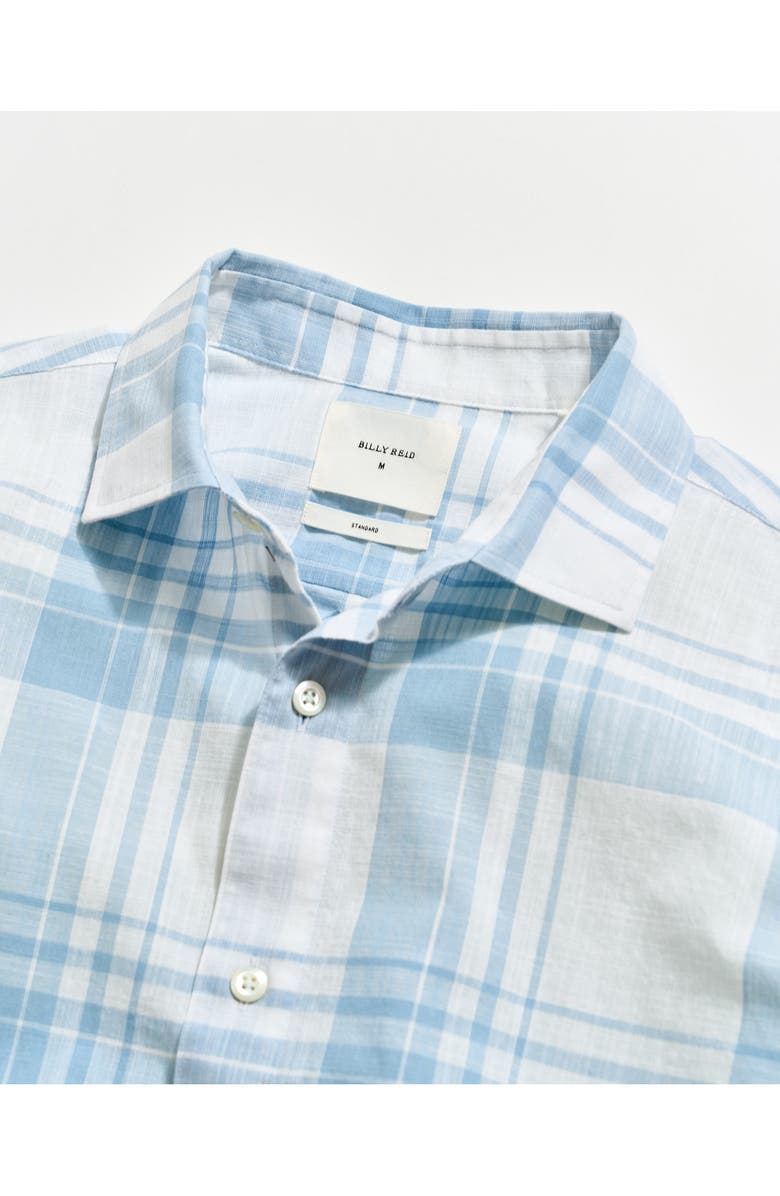 Billy Reid Hutcheson Plaid Button-Up Shirt, Alternate, color, Light Blue/ White