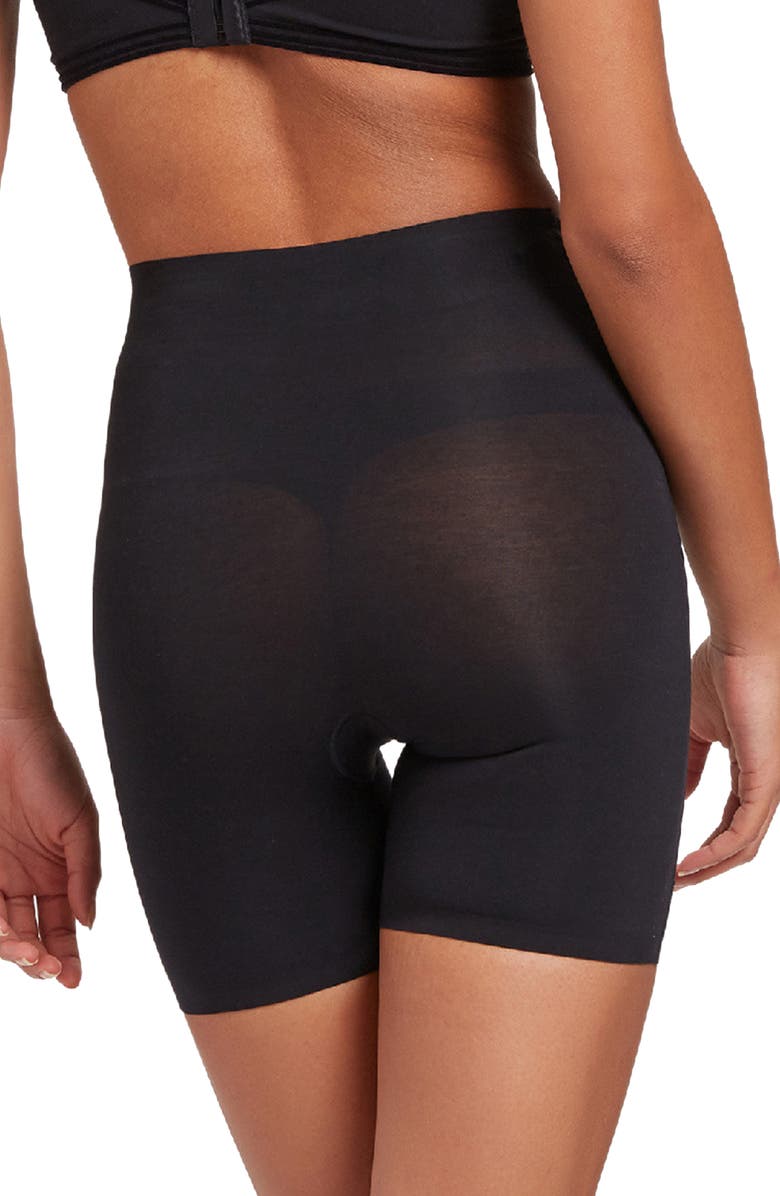 Wolford Cotton Contour Control Shaping Shorts, Alternate, color,