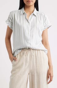 beachlunchlounge Darby Short Sleeve Button-Up Shirt