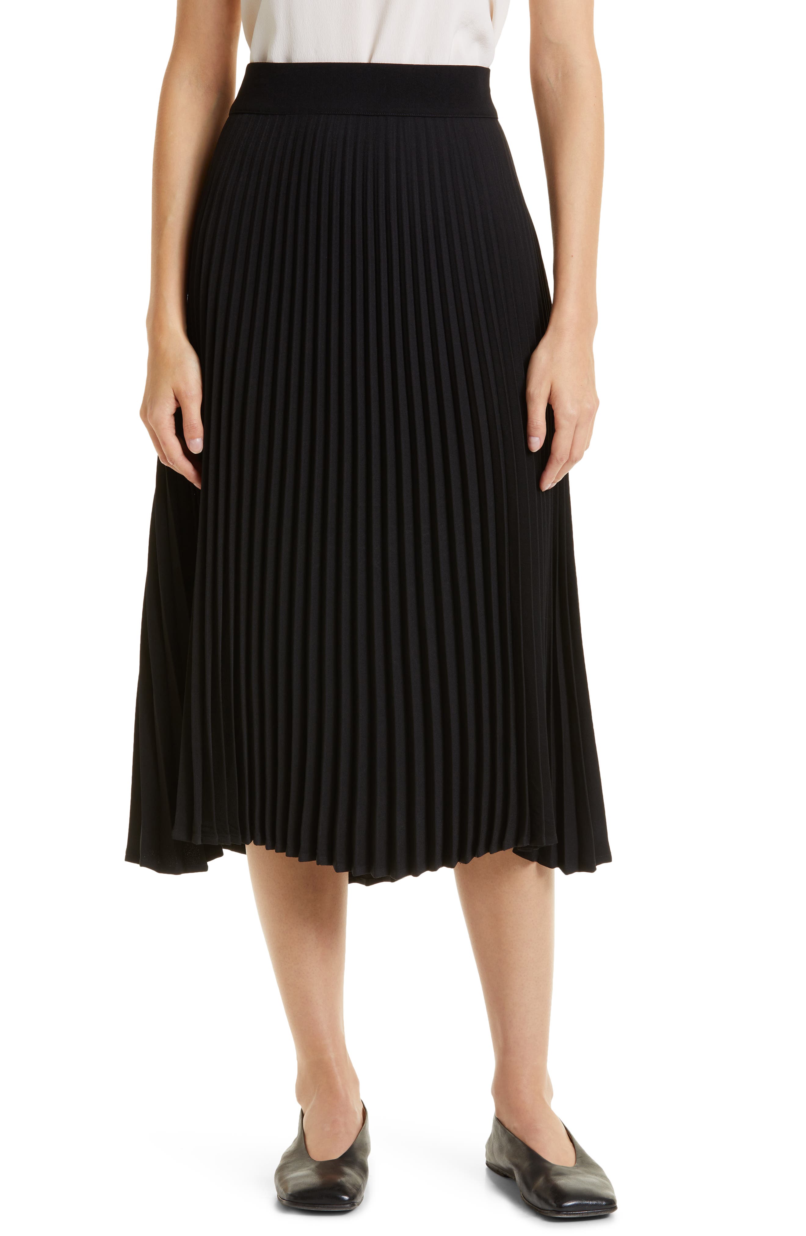 Sanna Pleated Midi Skirt