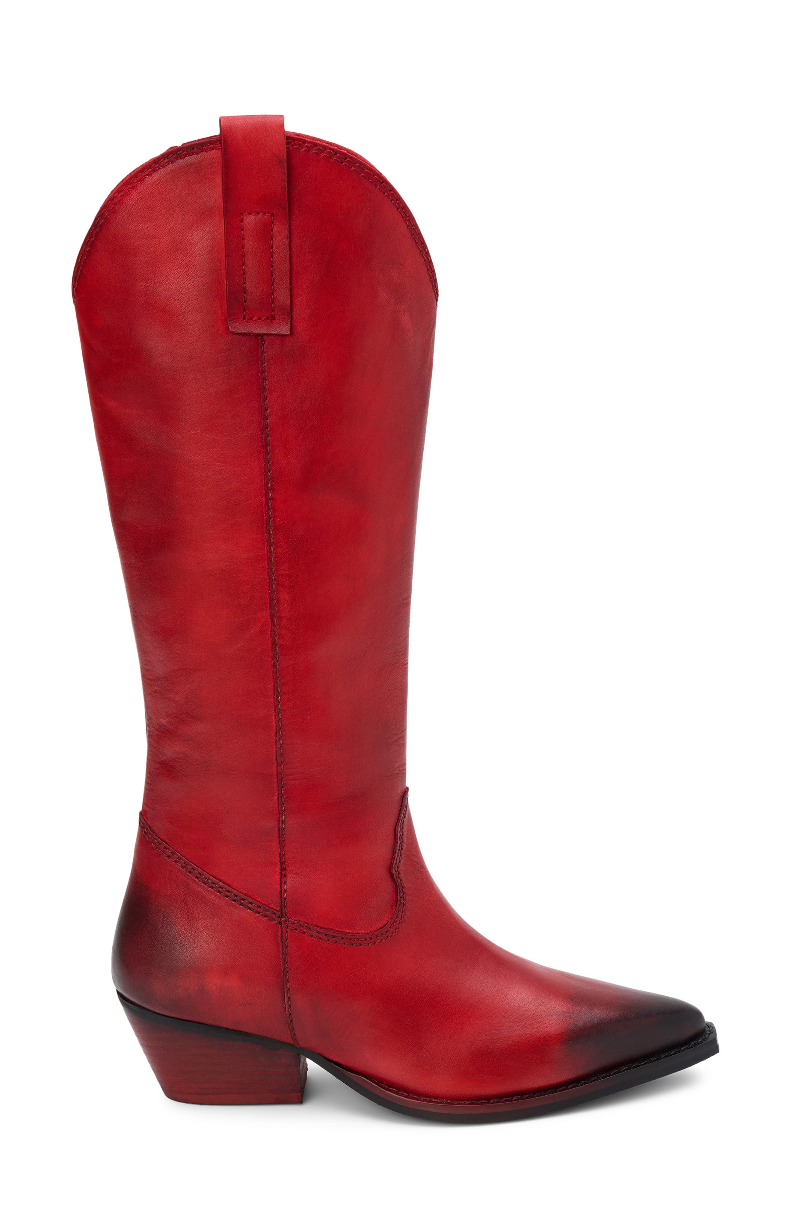Matisse Remington Knee High Western Boot, Alternate, color, Red