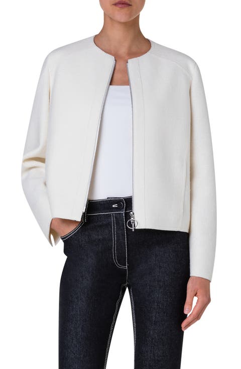 Boiled Wool Zip Jacket