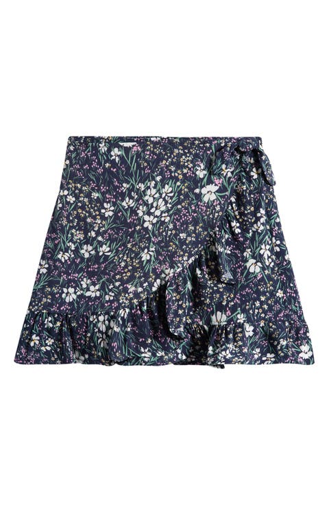 Kids' Floral Wrap Skort (Big Kid)