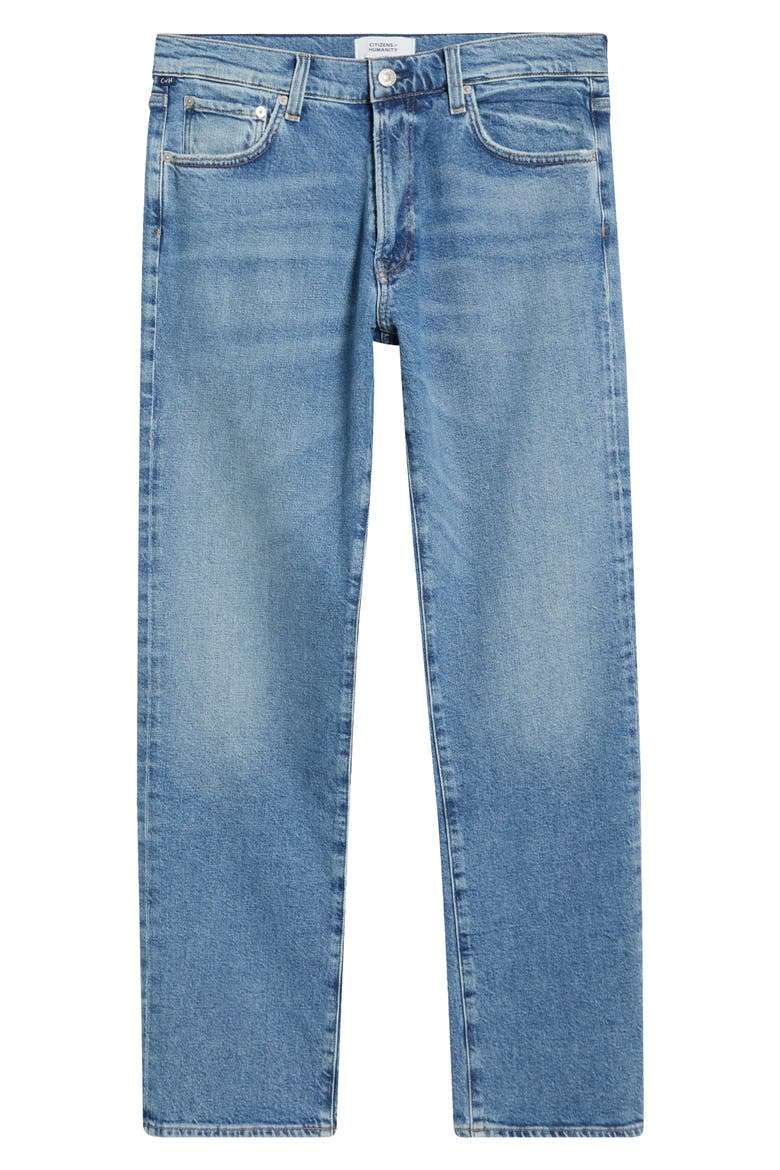 Elijah Relaxed Straight Jeans, Alternate, color, VINTAGE LIGHT WASHED INDIGO