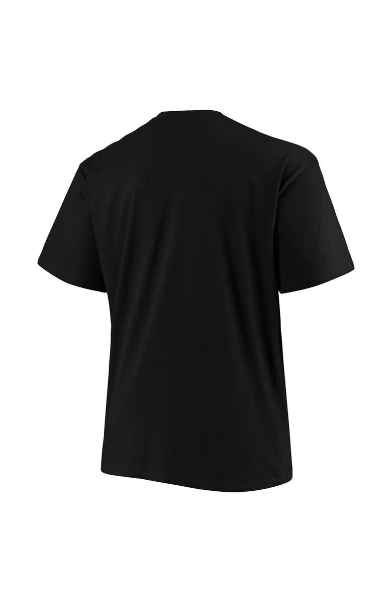 FANATICS Men's Fanatics Branded Black Carolina Panthers Big & Tall Color Pop T-Shirt, Alternate, color, 