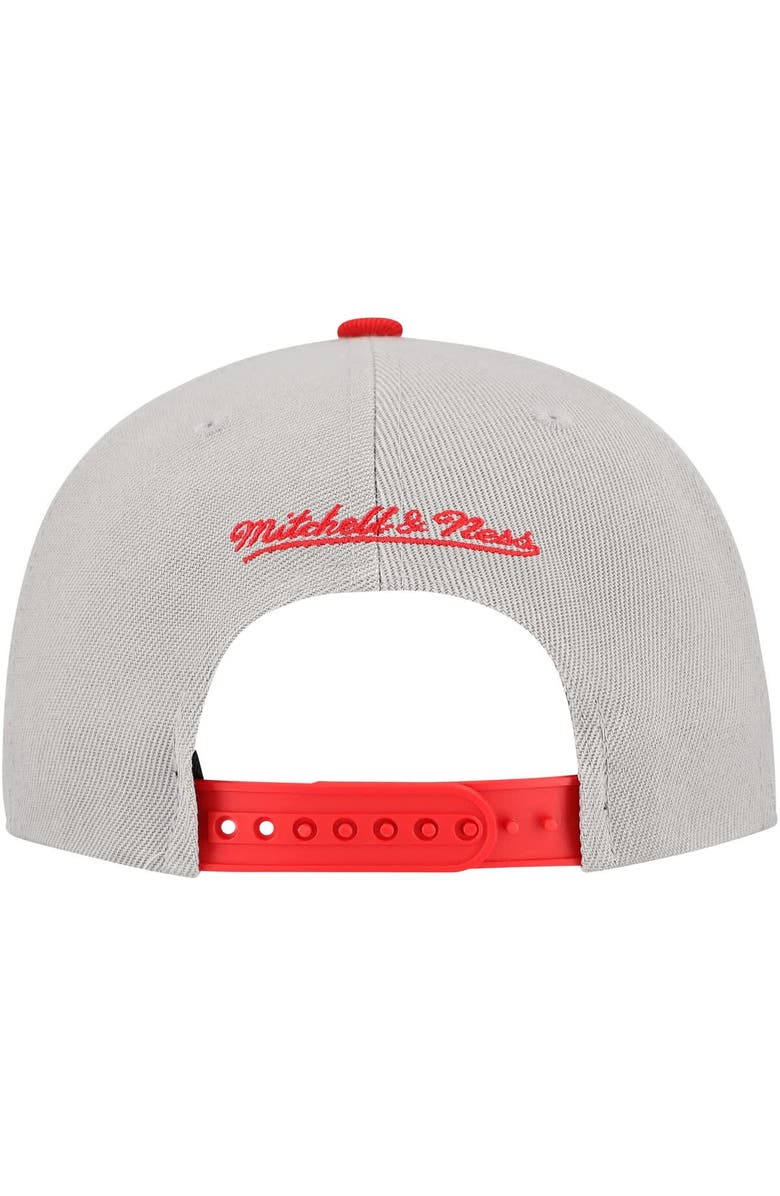 Mitchell & Ness Men's Mitchell & Ness Gray Cincinnati Reds Knock Out Panel Snapback Hat, Alternate, color, Gray