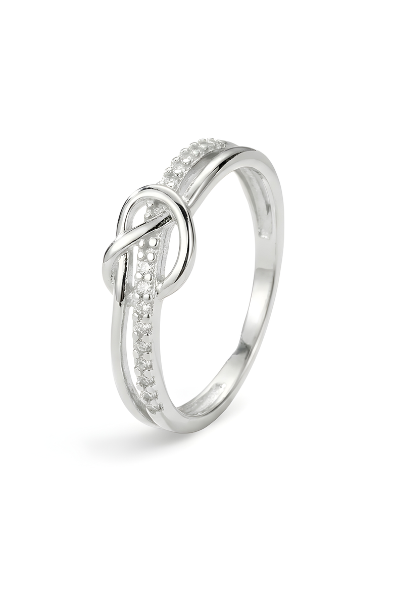 Mint & Lily Mother & Daughter Bond Double Band Knot Ring (Women ...