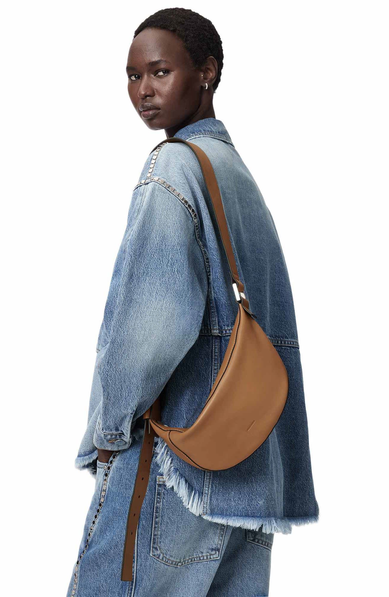 Luna Leather Crossbody Bag, Alternate, color, TOFFEE BROWN