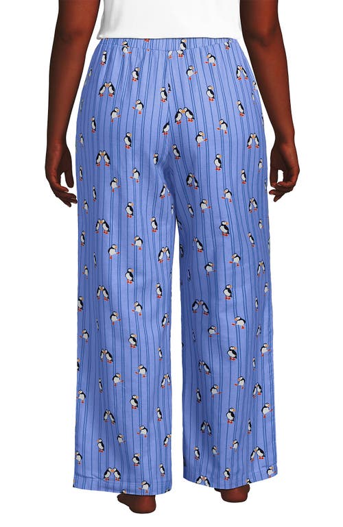 Lands' End Print Flannel Pajama Pants In Multi