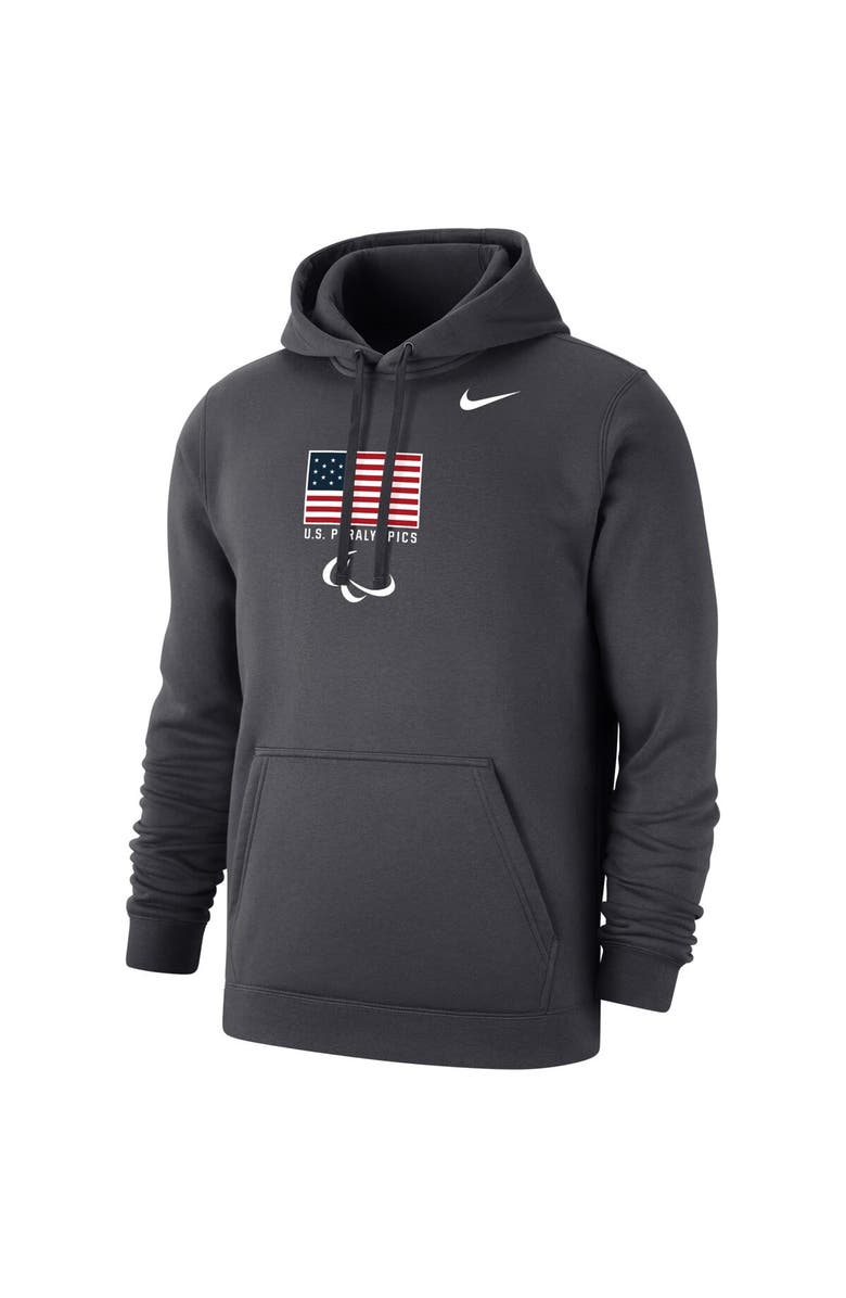 Nike Men's Nike Anthracite Team USA Fleece Pullover Hoodie, Alternate, color, Anthracite