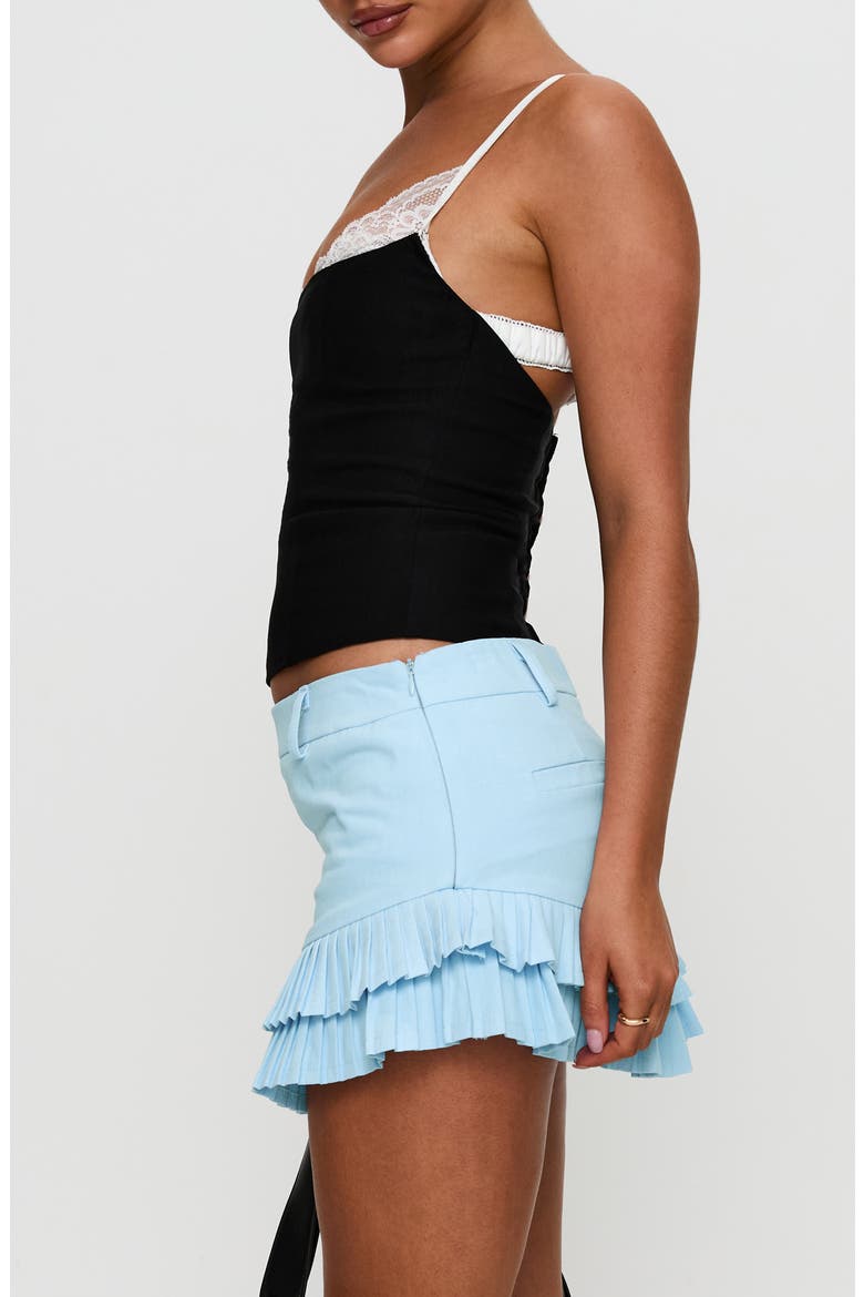 Renaissance Lace Layered Crop Corset Tank, Alternate, color, BLACK