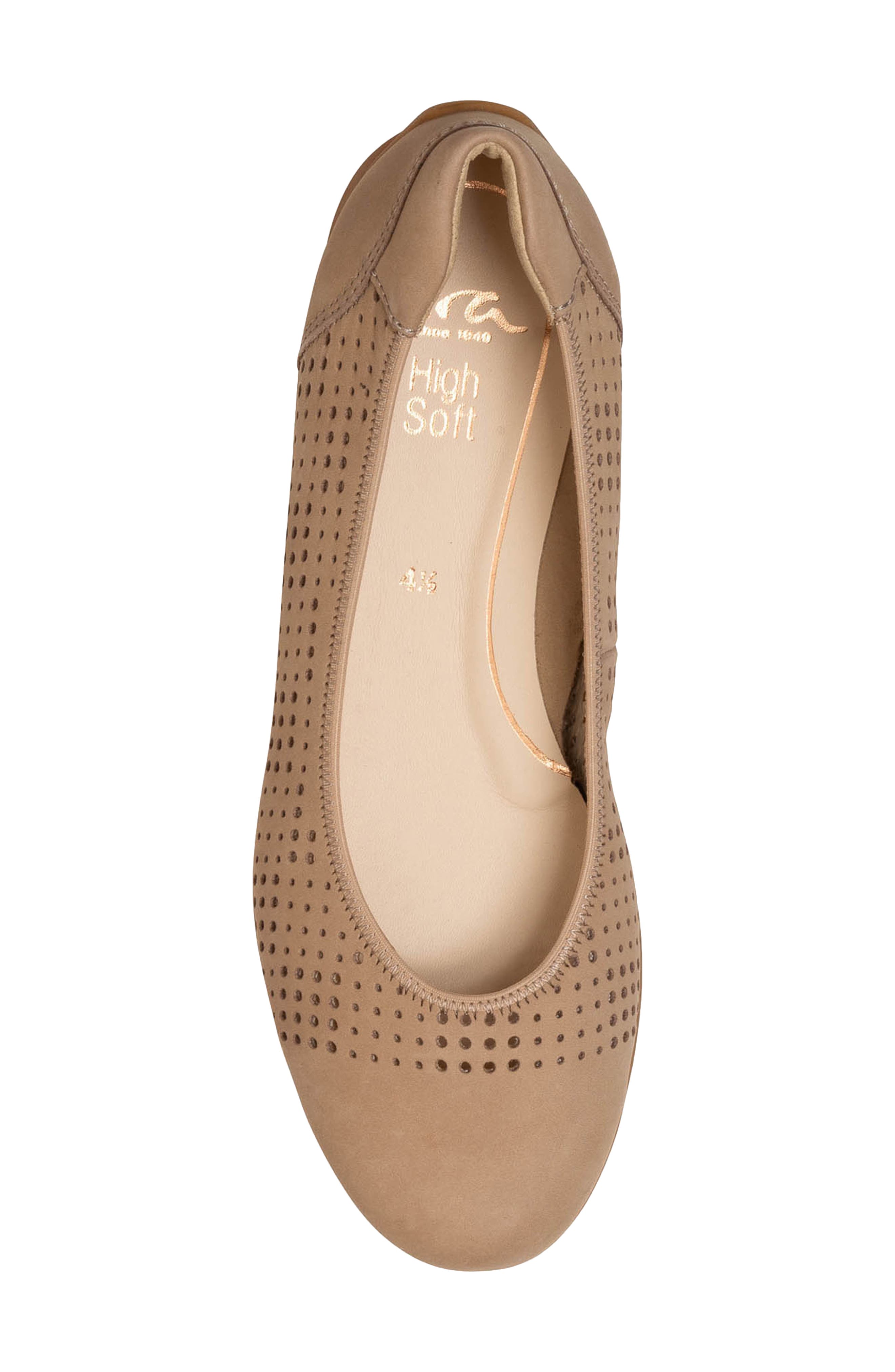 Sarah Perf Flat, Alternate, color, SAND