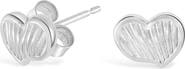 Dower & Hall Humbug Heart Studs