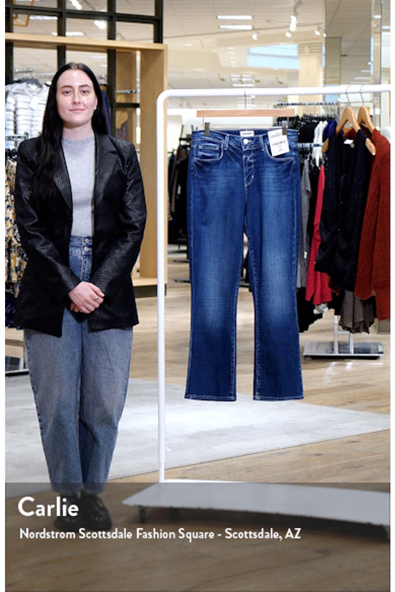 Tati High Waist Crop Micro Bootcut Jeans video