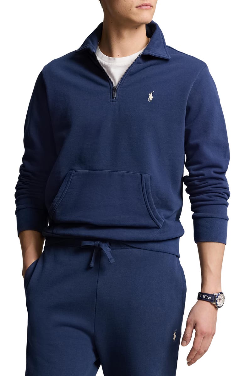 Polo Ralph Lauren Embroidered Logo Cotton French Terry Sweatshirt, Main, color, 