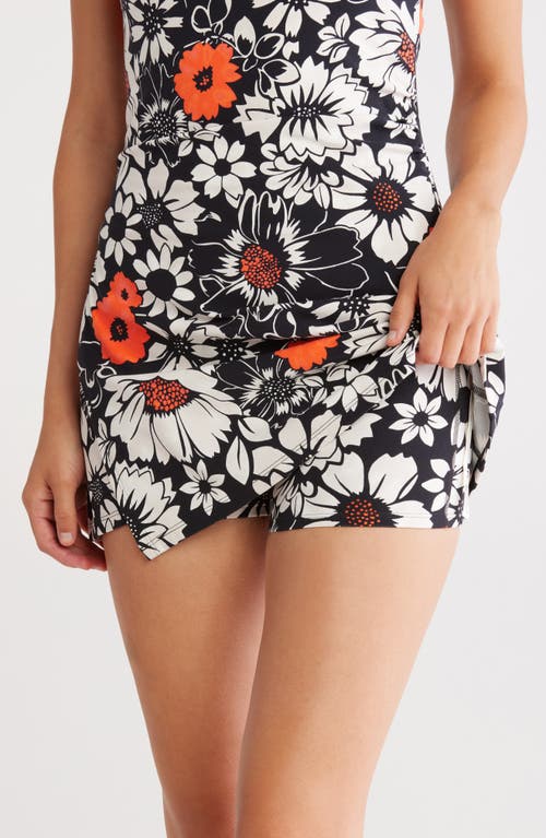 Free People Never Better Print Minidress In Black