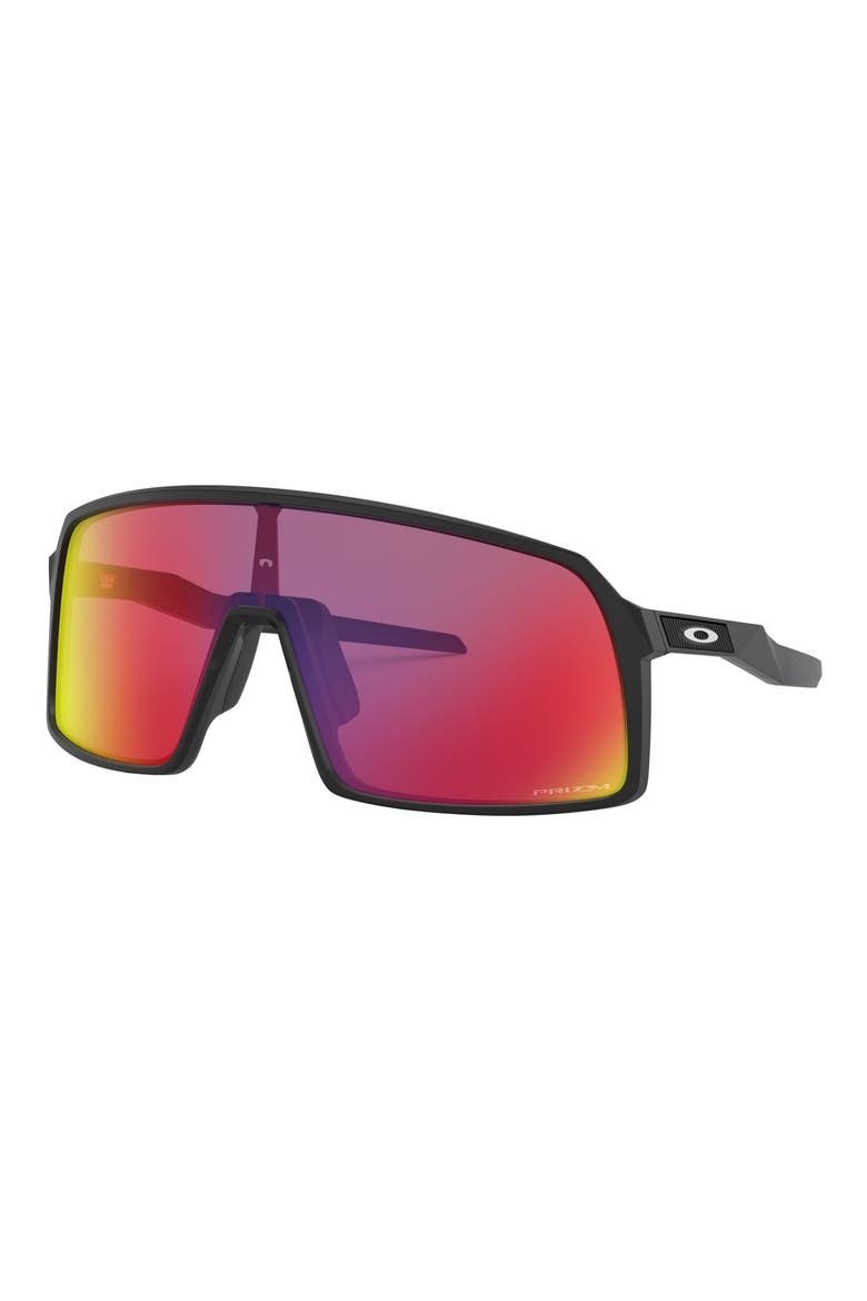 Sutro 137mm Prizm™ Wrap Shield Sunglasses, Alternate, color, MATTE BLACK/ PRIZM ROAD
