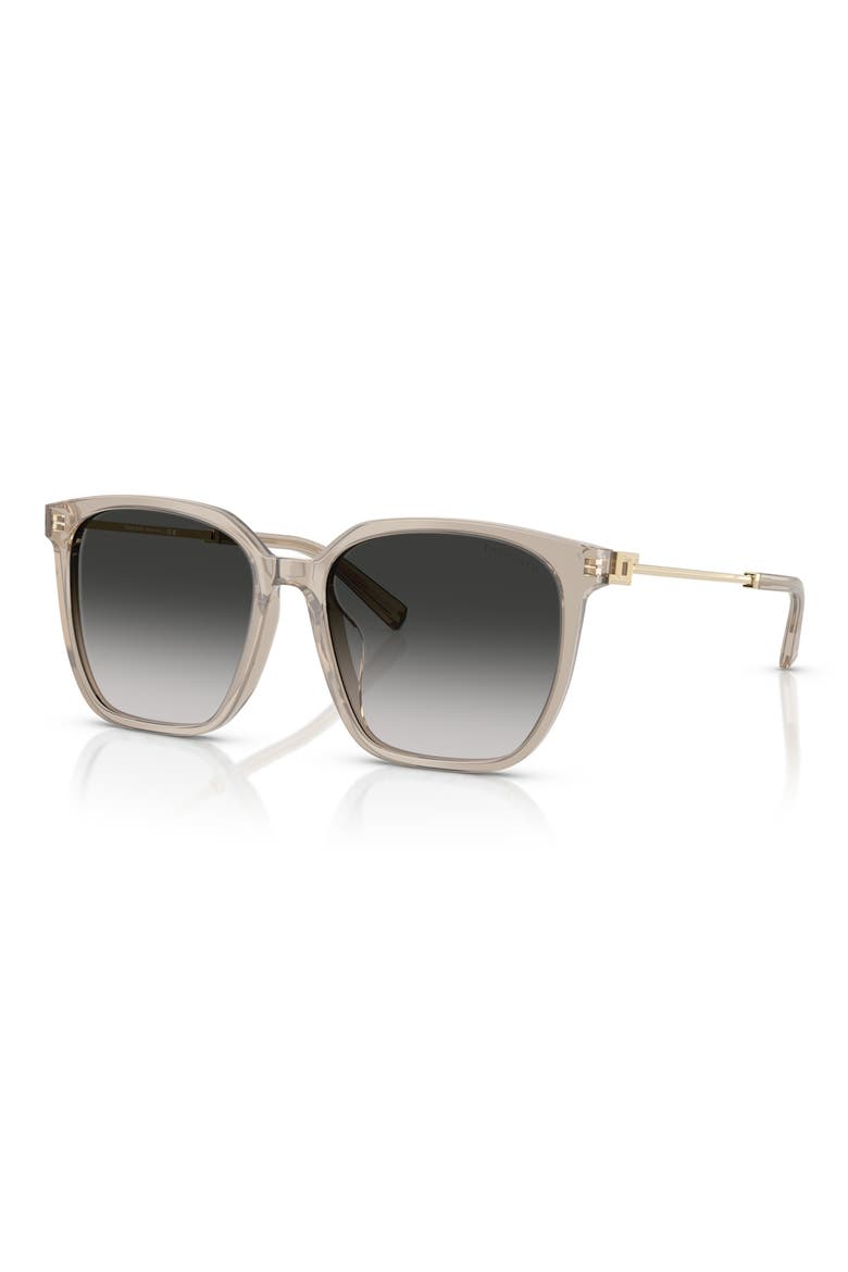 56mm Gradient Square Sunglasses, Alternate, color, OPAL TAUPE / GREY GRADIENT