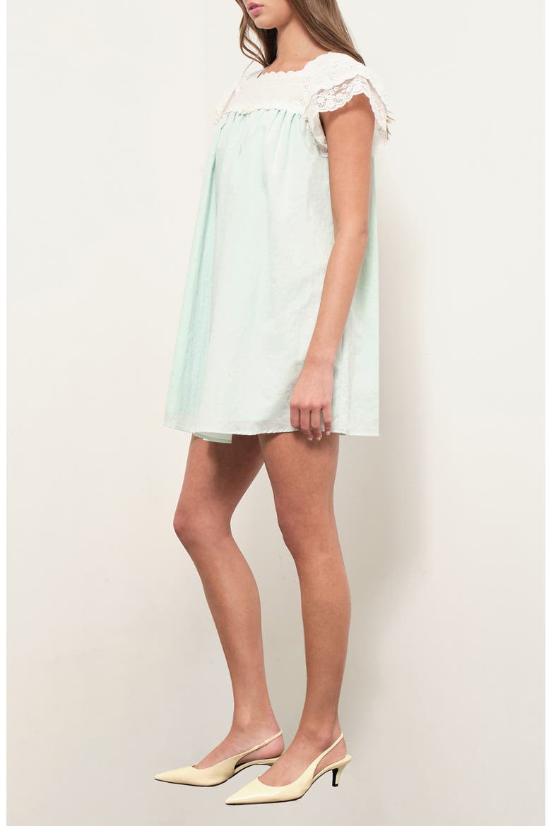 Esme Babydoll Dress, Alternate, color, LIGHT MINT