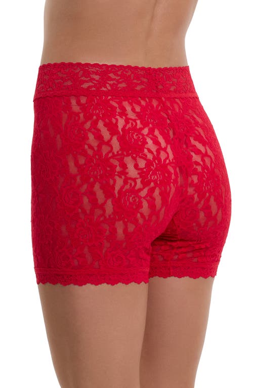 Hanky Panky Signature Lace Boxer Brief In Red