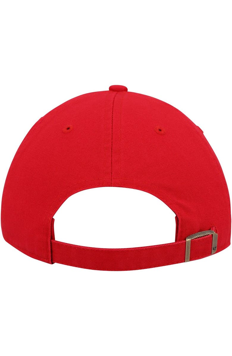 '47 Women's '47 Scarlet Ohio State Buckeyes Phoebe Clean Up Adjustable Hat, Alternate, color, Scarlet