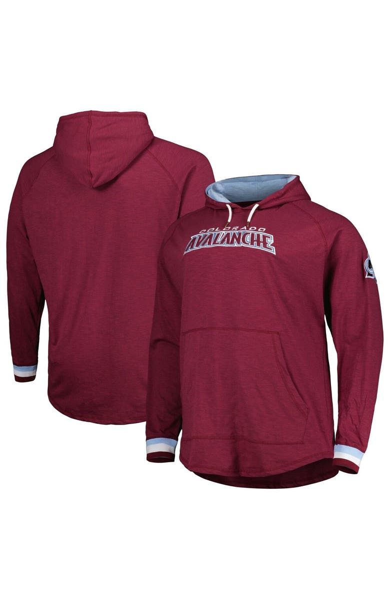 Mitchell & Ness Men's Mitchell & Ness Burgundy Colorado Avalanche Big & Tall Legendary Raglan Pullover Hoodie, Main, color, Burgundy