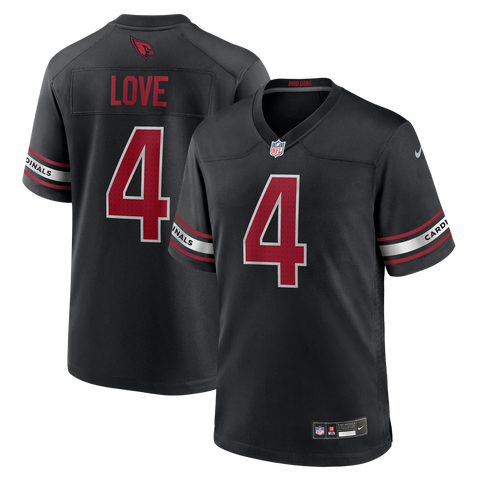 Men's Nike Jeremiyah Love Black Arizona Cardinals Alternate Game Player Jersey