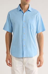 Tommy Bahama Dockside Dobby Short Sleeve Button-Up Shirt