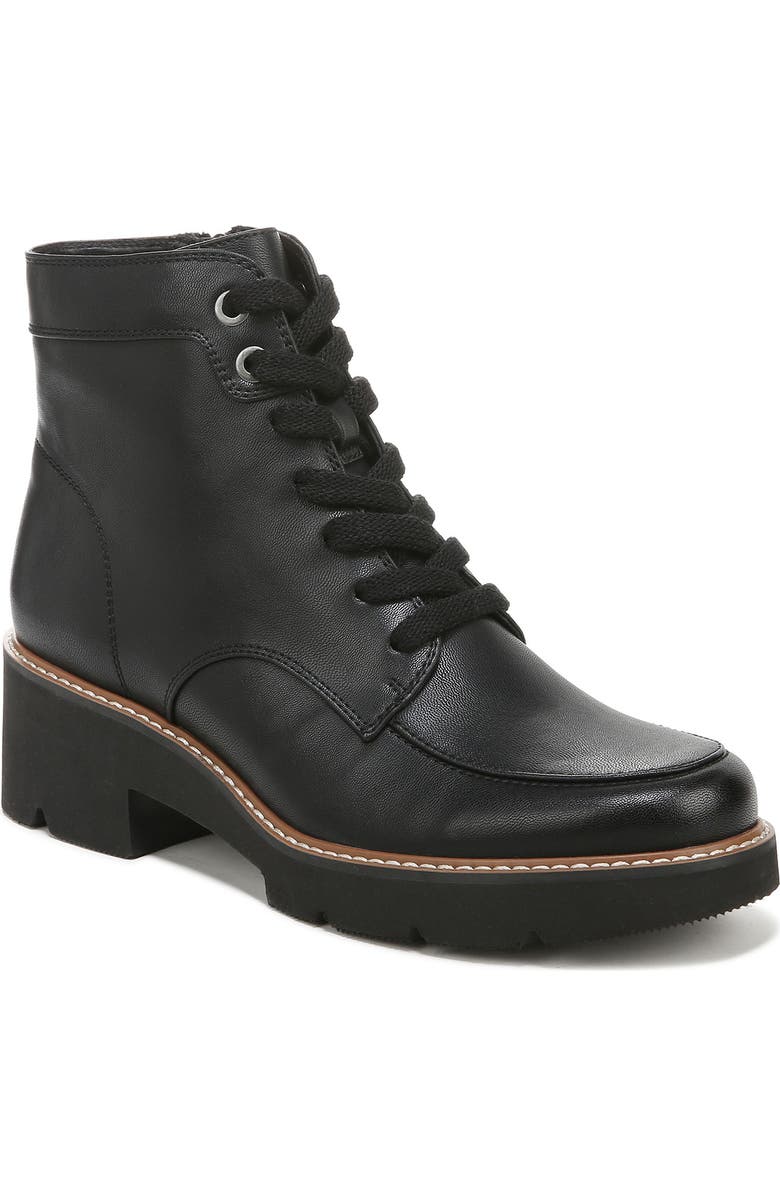 Naturalizer Catherine Lace-Up Lug Sole Boot - Wide Width Available, Main, color,