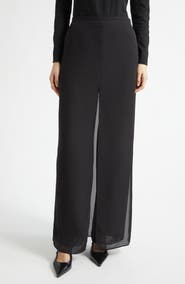 Emporio Armani Georgette Panel Pants