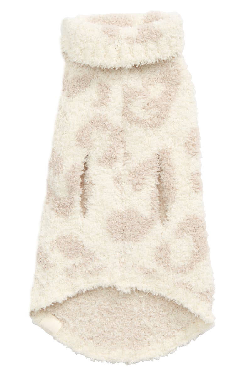 Barefoot Dreams<sup>®</sup> CozyChic<sup>™</sup> Leopard Dog Sweater, Alternate, color, Cream/ Stone