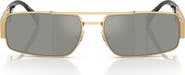 Versace 60mm Rectangular Sunglasses