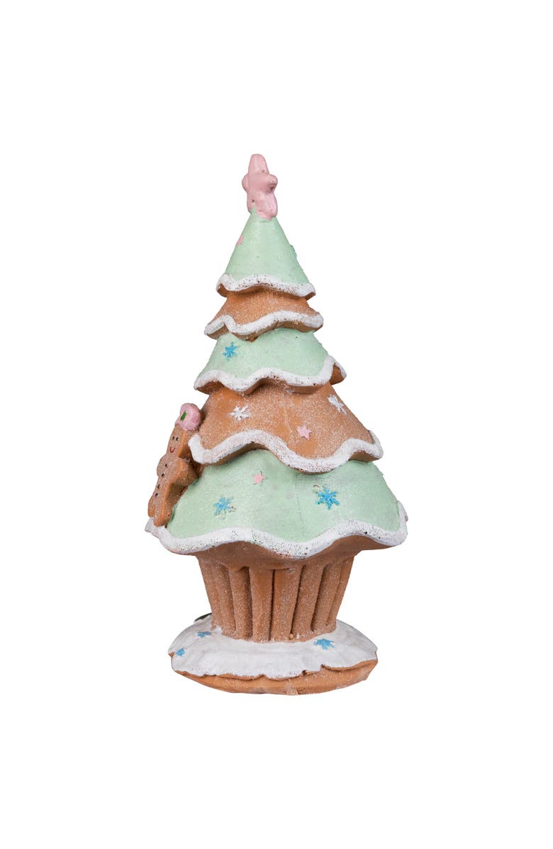 Northlight Gingerbread Cupcake Christmas Tree Decoration - 9.5", Alternate, color, Brown
