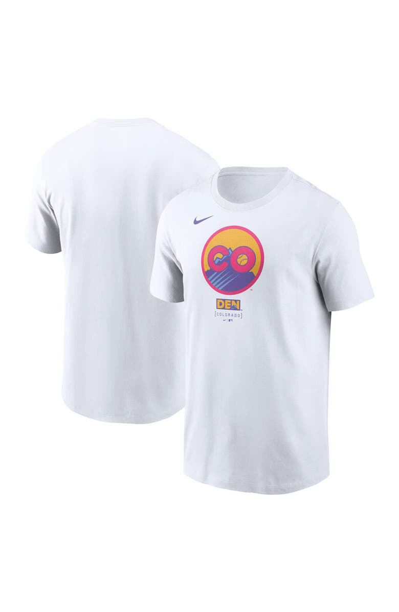 Nike Men's Nike  White Colorado Rockies 2025 City Connect Logo T-Shirt, Main, color, White
