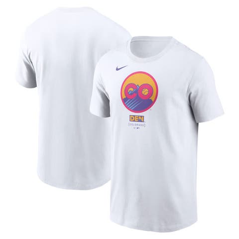 Men's Nike  White Colorado Rockies 2025 City Connect Logo T-Shirt
