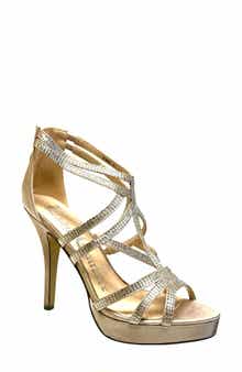 LADY COUTURE Strappy Rhinestone Sandal