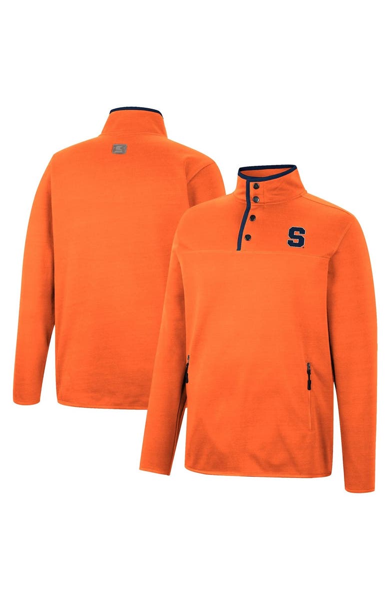 COLOSSEUM Men's Colosseum Orange Syracuse Orange Rebound Quarter-Snap Jacket, Main, color, 