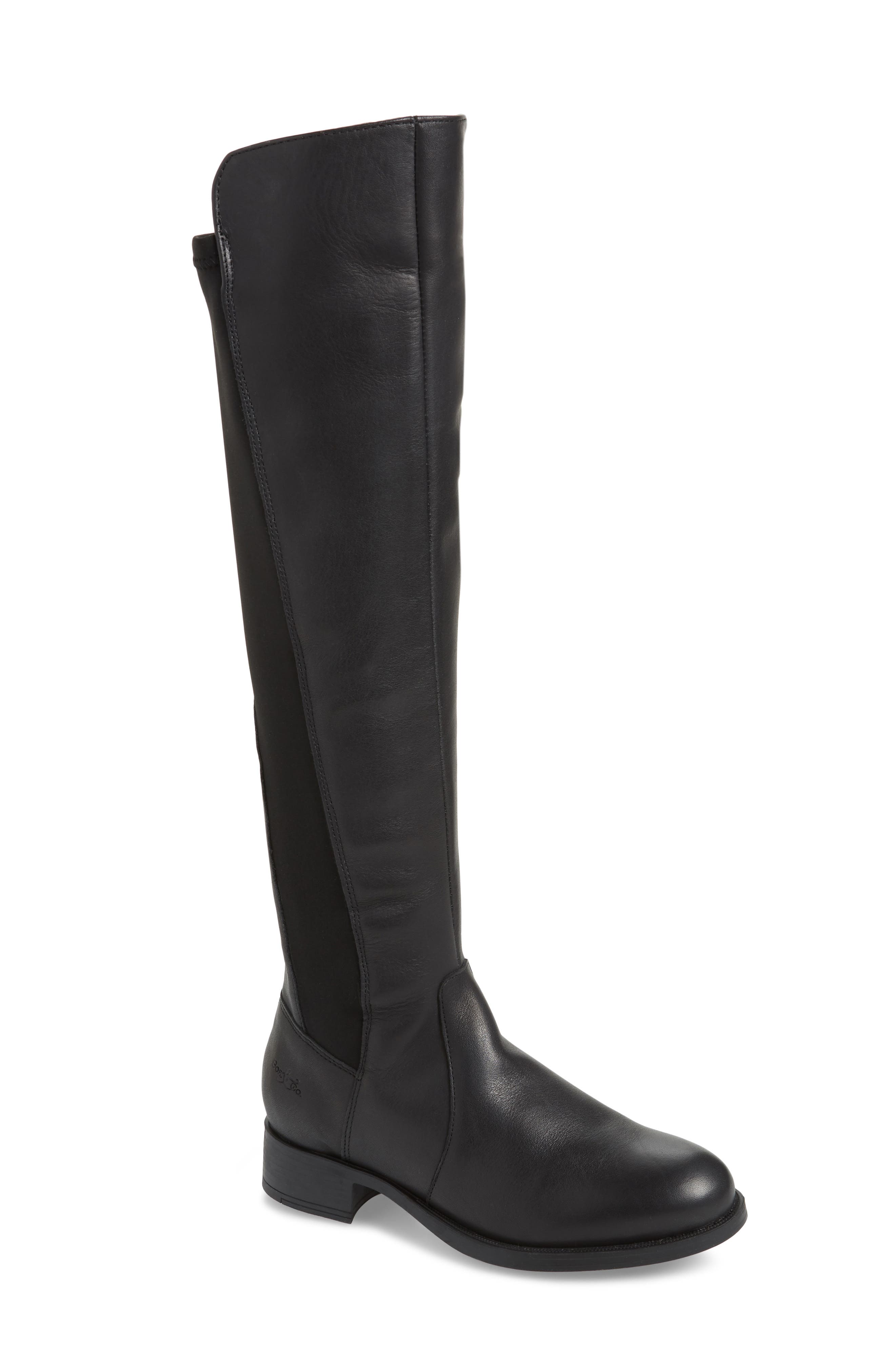Bunt Waterproof Over the Knee Boot, Main, color, BLACK MELBOURNE/ LYCRA