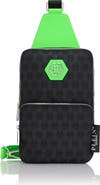 PHILIPP PLEIN Cross Body Bag Jacquard Monogram Men