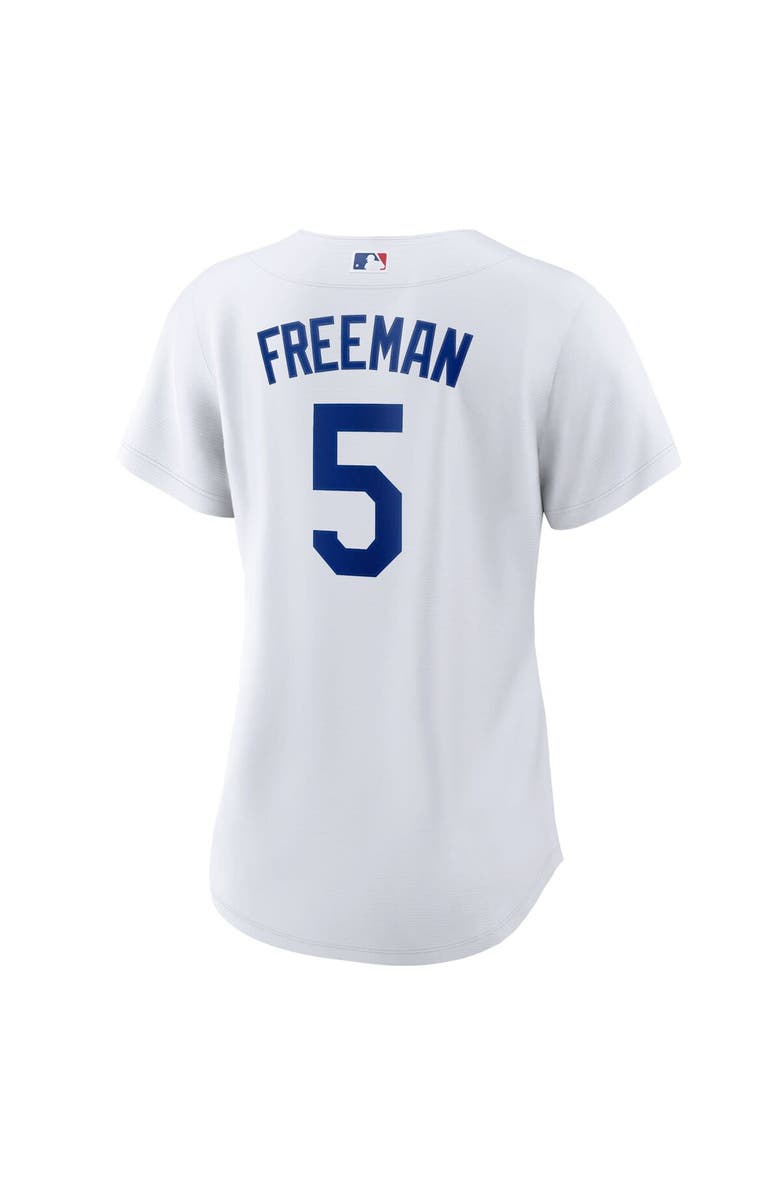 Nike Women's Nike Freddie Freeman White Los Angeles Dodgers Replica Player Jersey, Alternate, color,