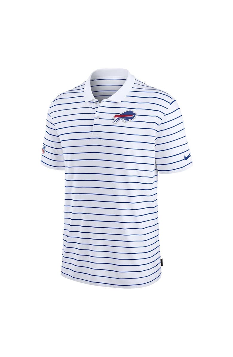 Nike Men's Nike White Buffalo Bills Sideline Lock Up Victory Performance Polo, Alternate, color,