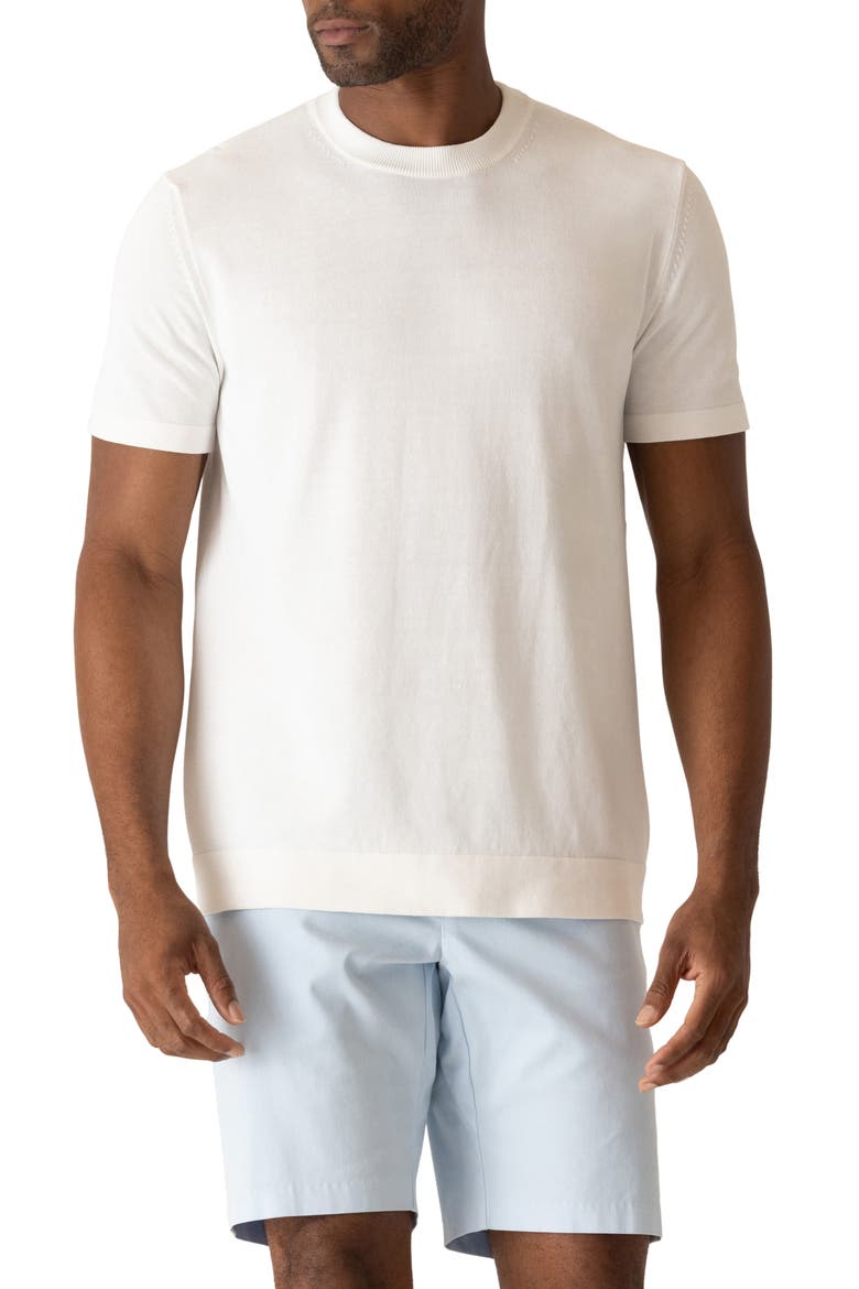 Modern Knit Crewneck T-Shirt, Main, color, WHITE