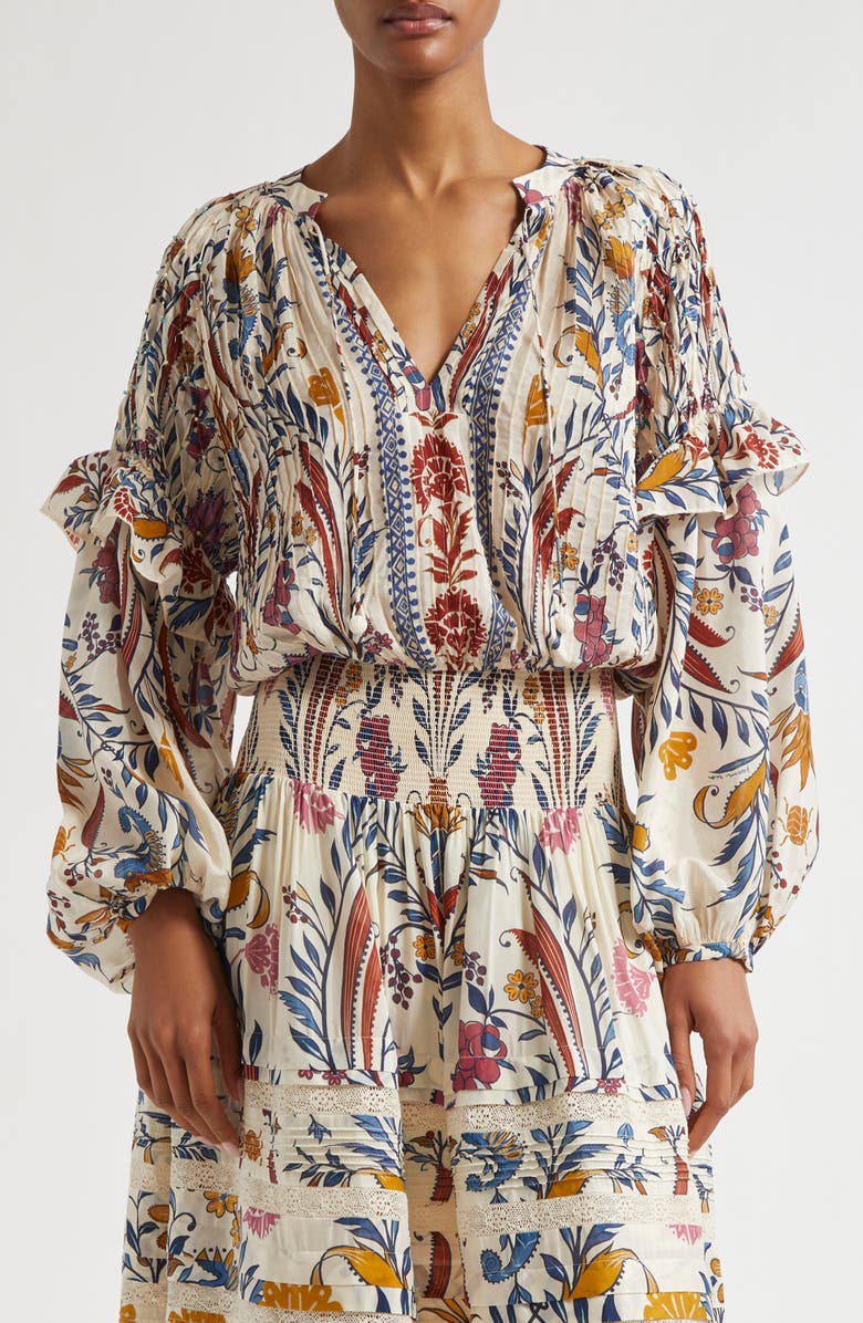 FARM Rio Romantic Lightness Ruffle Top, Main, color,