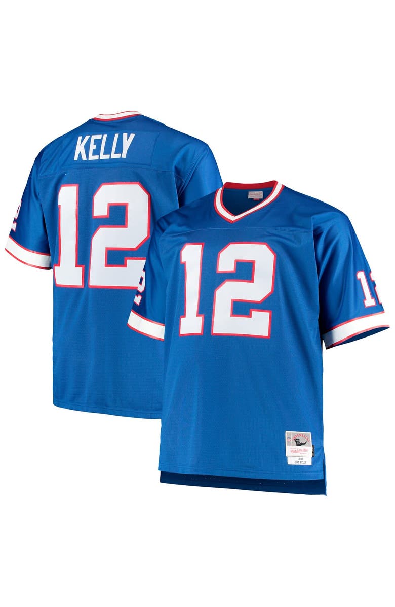 Mitchell & Ness Men's Mitchell & Ness Jim Kelly Royal Buffalo Bills Big & Tall 1990 Retired Player Replica Jersey, Main, color, Royal