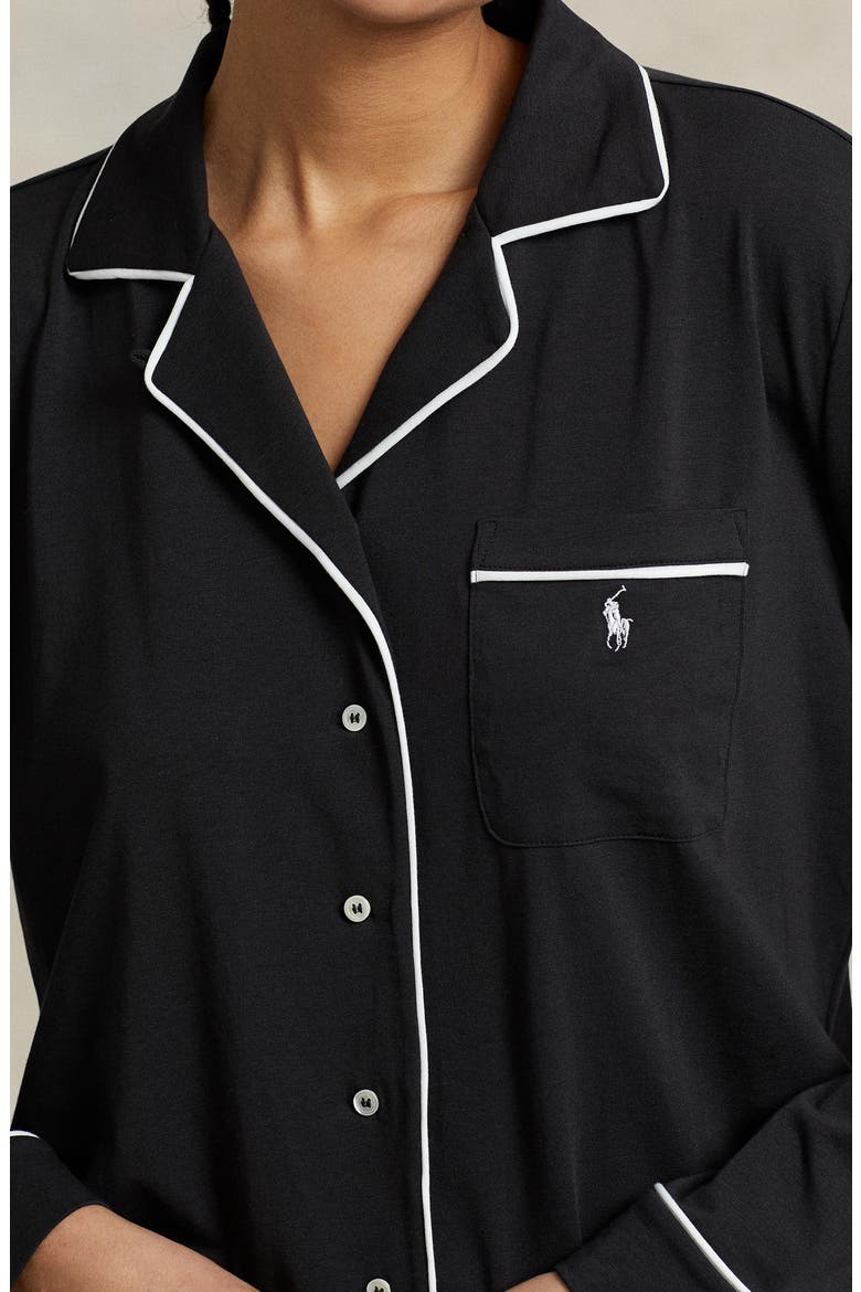 Cotton Blend Pajamas, Alternate, color, ONYX