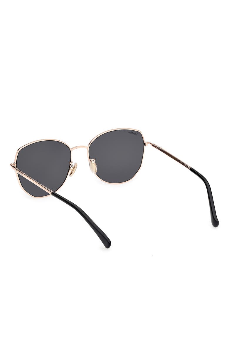 Max Mara 58mm Round Sunglasses, Alternate, color, Gold / Smoke
