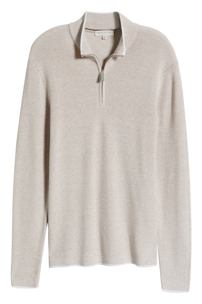 Daulac Quarter Zip Pullover, Alternate, color, SAND