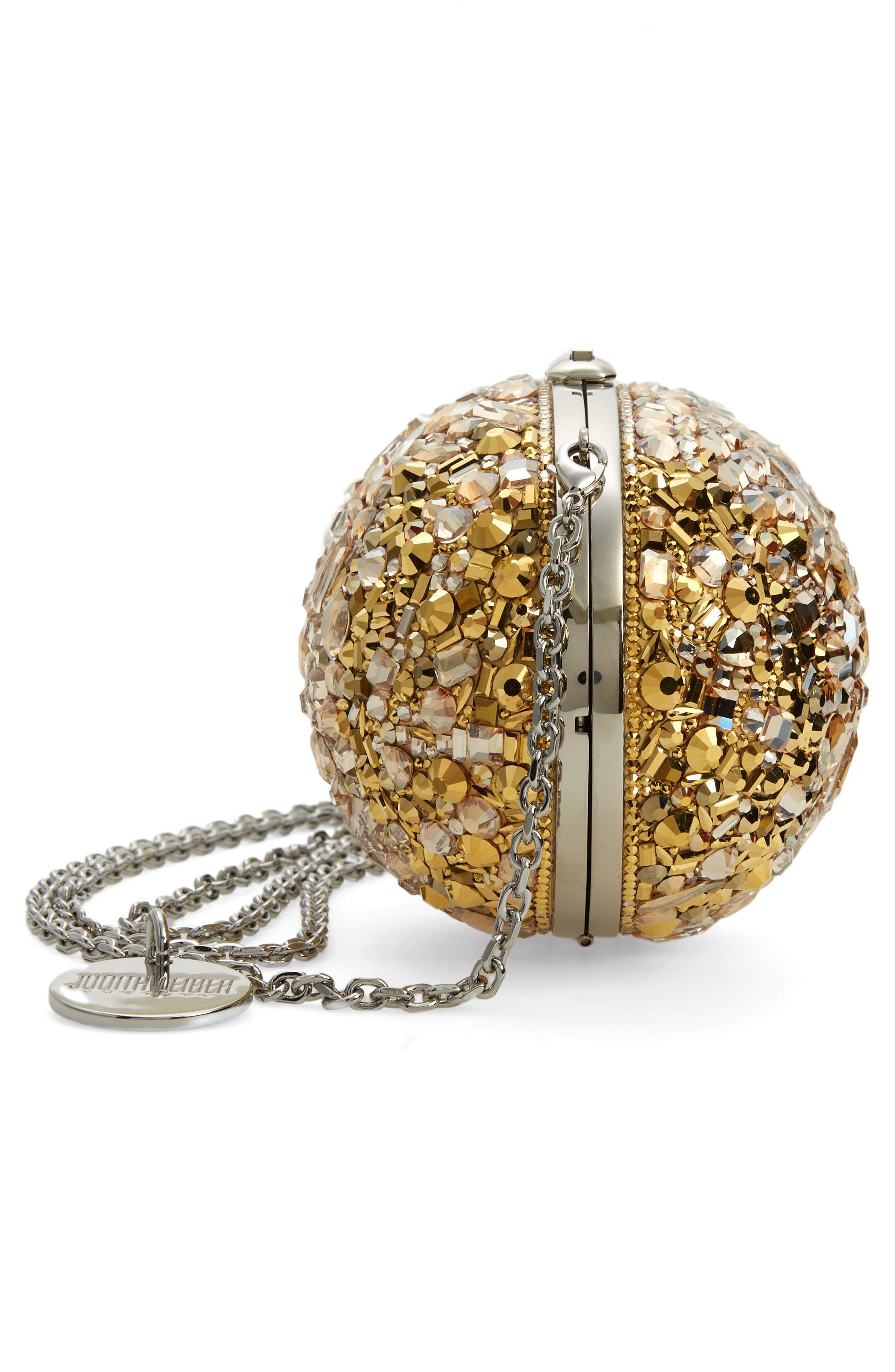 JUDITH LEIBER COUTURE 60th Anniversary Crystal Egg Clutch, Alternate, color, 