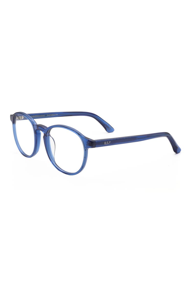 54mm Round Reading Glasses, Alternate, color, BLUE