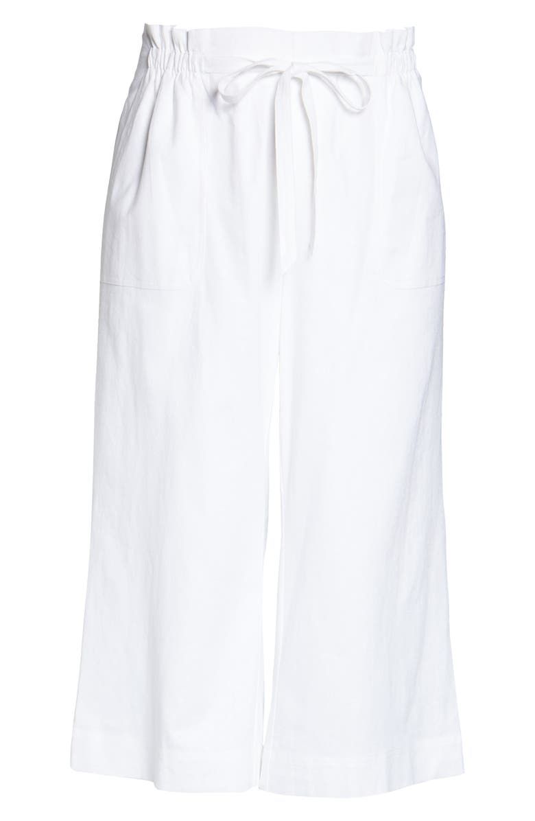 Single Thread Paperbag Waist Linen & Rayon Blend Pants, Alternate, color,